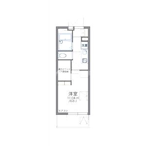 レオパレスグリーンローズの間取り図
