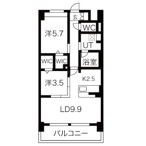 フォーリアライズ京橋の間取り図