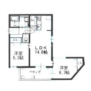 レジデンスアルファベットの間取り図