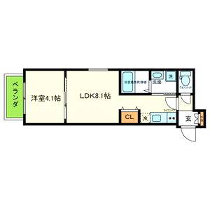 F asecia 城北公園通の間取り図