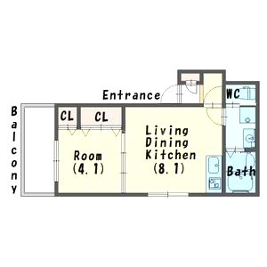 センターポートの間取り図