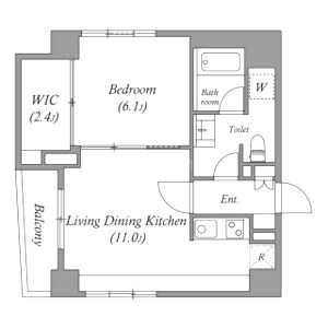 南堀江アパートメントリオの間取り図