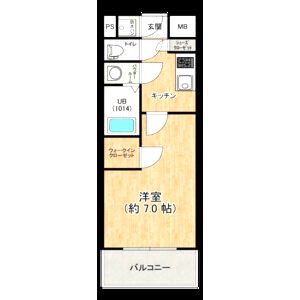 エスリード難波THE FIRSTの間取り図