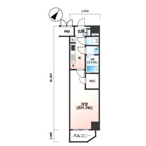 プレサンス江戸堀の間取り図
