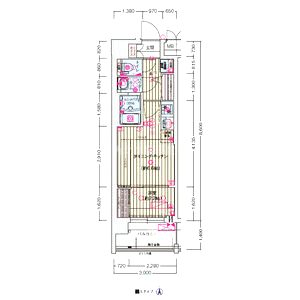 ソルテラス京都西大路 郁の間取り図