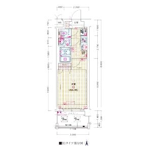 ソルテラス京都西大路 郁の間取り図