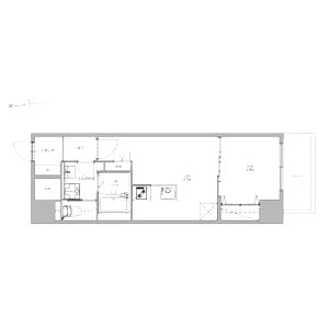 南堀江アパートメントシエロの間取り図