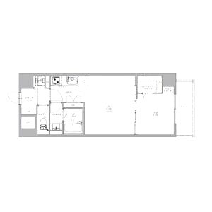 南堀江アパートメントシエロの間取り図