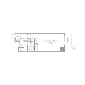 南堀江アパートメントシエロの間取り図