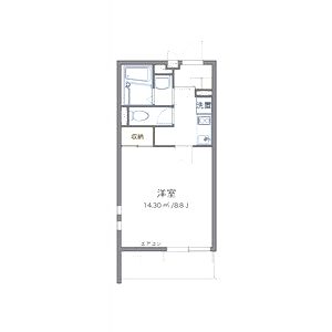 クレイノ大物の間取り図