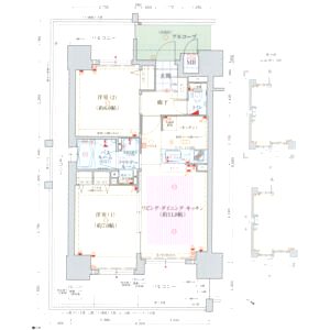 エステムプラザ神戸西Vミラージュの間取り図