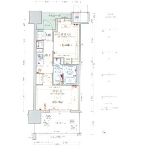 エステムプラザ神戸西Vミラージュの間取り図