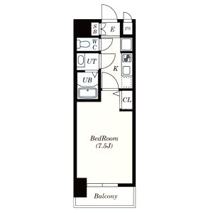 Rainbow Court南堀江(レインボーコート南堀江)の間取り図