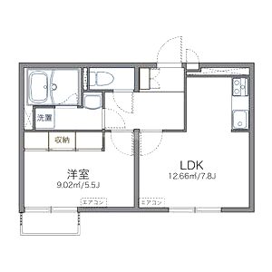 レオネクストファイブストリートの間取り図