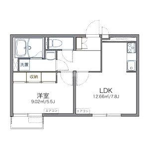 レオネクストファイブストリートの間取り図