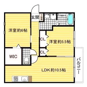 サニーコート院殿の間取り図
