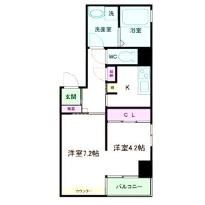 seta piena夕陽丘の間取り図