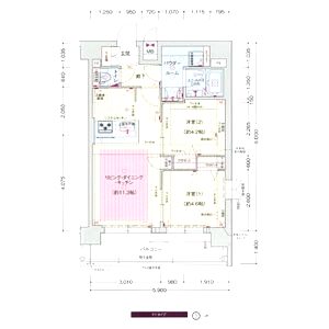 プレサンスTHE KYOTO 華苑の間取り図