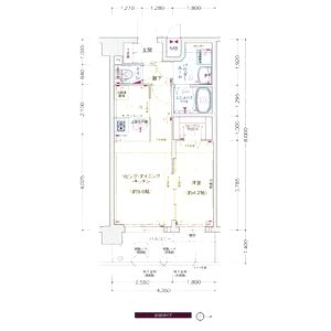 プレサンスTHE KYOTO 華苑の間取り図