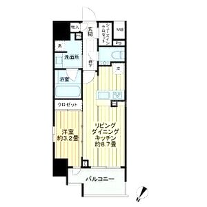リビオレゾン靱公園の間取り図