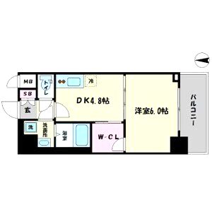 リッツ難波南IIの間取り図