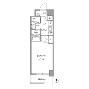 Gramercy Nipponbashiの間取り図