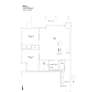 フローレス都島Iの間取り図