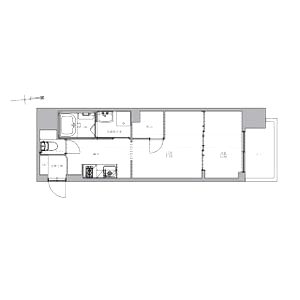 プレサンス堺筋本町駅前の間取り図