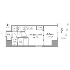 プライムアーバン松屋町の間取り図