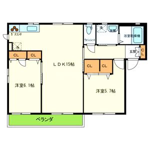 クレメンテカミダAの間取り図