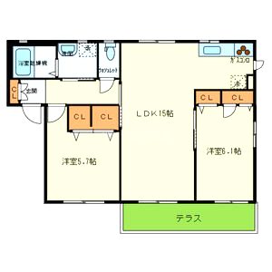 クレメンテカミダAの間取り図