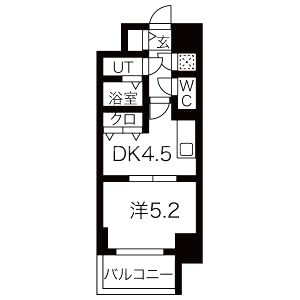 レジュールアッシュアーバンイールの間取り図