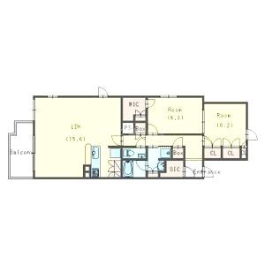 プラウド西宮北口の間取り図