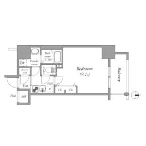 メインステージ心斎橋EASTの間取り図