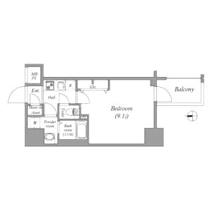 メインステージ心斎橋EASTの間取り図