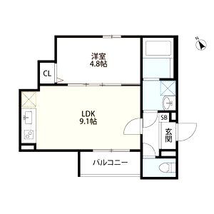 オーサムハウス三先(オーサムハウスミサキ)の間取り図