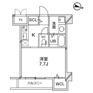 プレアデス千里山田の間取り図
