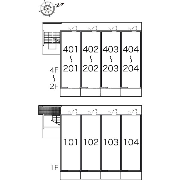 レオパレス鳴尾Bの室内写真3枚目