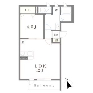 MISTRAL西延末IIの間取り図