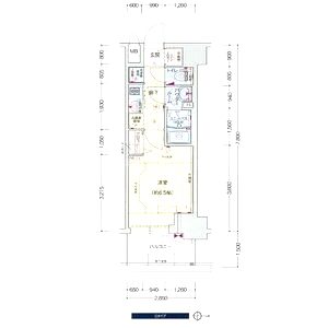 プレサンス 梅田北 ディアの間取り図