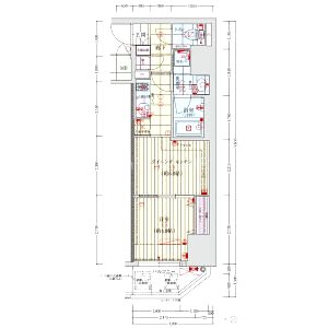 ファーストフィオーレ東梅田の間取り図