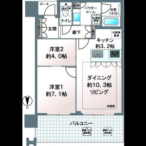 MJR堺筋本町タワーの間取り図
