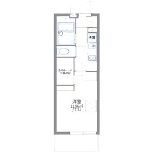 レオパレスグランドゥールの間取り図
