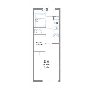 レオパレスグランドゥールの間取り図