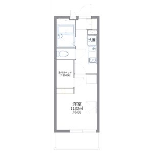 レオパレス甲子園高潮町Iの間取り図
