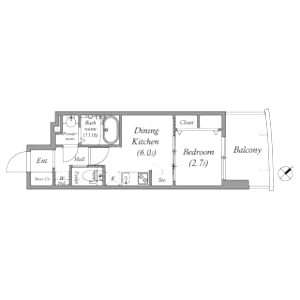 SERENiTE福島sceltoの間取り図