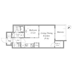 SERENiTE福島sceltoの間取り図