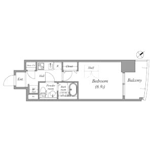 SERENiTE福島sceltoの間取り図