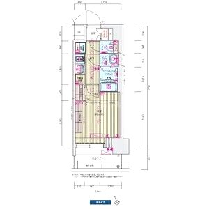 プレサンス九条グランデリーヴの間取り図