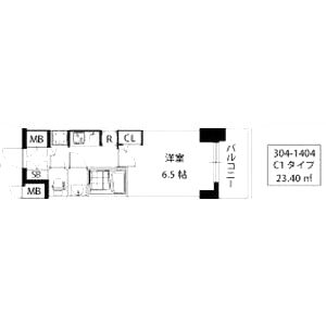 S-RESIDENCE江坂の間取り図